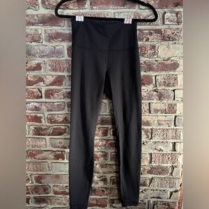 Lululemon High Rise Black Shimmer Leggings Full Length Yoga Pants Size 4